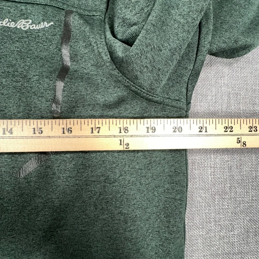 Eddie Bauer First Ascent Pullover Mens Tall Medium 1/4 Zip Fleece Lightweight